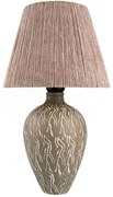Φωτιστικό Επιτραπέζιο Βελούδο 687HMY2366 Φ25x50cm 1xE27 40W Grey-White Opviq