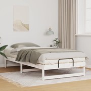 vidaXL Κρεβάτι με λαβές μεταφοράς Λευκό 100 x 200 εκ.