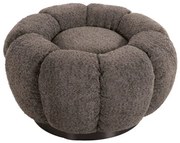 ΣΚΑΜΠΟ ΣΤΡΟΓΓΥΛΟ KRIPP HM9602.01 ΓΚΡΙ ΜΠΟΥΚΛΕ-ΜΑΥΡΗ ΜΕΤΑΛΛΙΚΗ ΒΑΣΗ Φ60x31Υεκ.