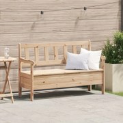 vidaXL Εξωτερικός Πάγκος 119x76x44 εκ Μασίφ ξύλο πεύκου