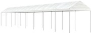 vidaXL Κιόσκι με Τέντα Λευκό 17,84 x 2,28 x 2,69 μ. από Πολυαιθυλένιο