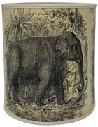 Supergreens Φωτιστικό Επιτραπέζιο Bamboo "Travelling Elephant" Εκρου 35x35x40,5 εκ.