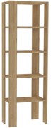 Ραφιέρα Δαπέδου Pucon 495SSE1218 53x23x160cm Oak