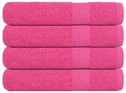 vidaXL Πετσέτες Σάουνας 4 τεμ. FROGN Ροζ 80x200 εκ. 100% Βαμβάκι