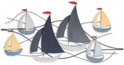 Διακοσμητικό Τοίχου Hizir 891TNL2317 120x62cm Multi Wallity Metal