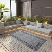 vidaXL Χαλί εξωτερικού χώρου ARAKIL γκρι 190x290 cm PP