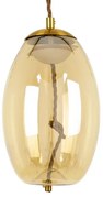 Κρεμαστό Φωτιστικό LED Φ17 Γυάλινο ΑΧΤΟΝ 2700K 500lm 7W Globostar-754-Μελί 00754