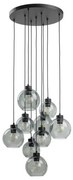 Κρεμαστό Φωτιστικό Οροφής 9xE27 Γυαλί Cubus TK Lighting-10208-Φιμέ/Smoke 10208