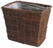 Καλάθι - Κασπώ Ιτιά 00.06.61419 Με Νάιλον 31x31x26cm Natural Wood