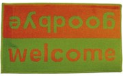 Πατάκι Εισόδου Fashion Welcome 40X67cm Lime Green-Orange Sdim 40X67