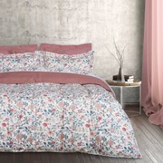 Σετ Σεντόνια Βαμβακοσατέν Υπέρδιπλα 240x260εκ. Prestige 1683 Πράσινο-Ροζ Das Home