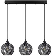 Φωτιστικό Οροφής - Ράγα Hay 942FLG1451 69x17x113cm 3xE27 40W Black Opviq