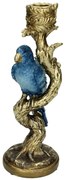 Κηροπήγιο ArteLibre Πουλί Μπλε Polyresin 10x9x25.5cm-05152391