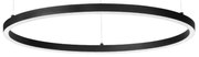 Φωτιστικό Οροφής Κρεμαστό Oracle Slim Round 342009 On-Of 2700K 2850lm D50x27,5cm Black Ideal Lux