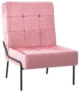 vidaXL Καρέκλα Χαλάρωσης 65 x 79 x 87 Ροζ Βελούδινη