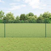 vidaXL Σετ Φράχτη  Σετ 2 Πράσινο Μέταλλο 10 x 1 μ Φράχτης Κήπου