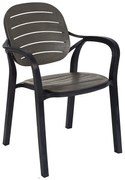 Καρέκλα - Πολυθρόνα Gentle PP ανθρακί 57.5x58x84 εκ.