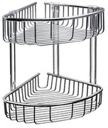 KARAG  RETI Καλάθι γωνιακό διπλό σχαρωτό RETI 963888 Χρωμέ KARAG 21x21x33cm KARAG-3800201580052