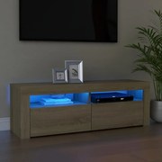 Έπιπλο Τηλεόρασης με LED Sonoma Δρυς 120x35x40 εκ. 804313