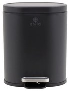 Estia 02-21436 Χαρτοδοχειο Μπανιου Ovoid Soft Close 6lt, Μαυρο
