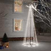 vidaXL Χριστουγεννιάτικο Δέντρο Κώνος 310 LED Ψυχρό Λευκό 100x300 εκ.