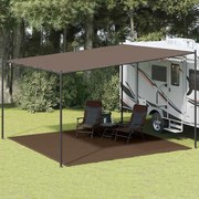 vidaXL Χαλί Σκηνής Καφέ 400 x 400 εκ.