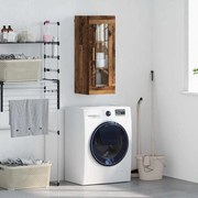 vidaXL Επιτοίχιο ντουλάπι Παλιό Ξύλο 34,5 x 34 x 90 εκ.