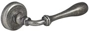 Roline Κ370 Πόμολο Πόρτας με Ροζέτα από Ορείχαλκο Old Silver Φ50x114mm Ζεύγος
