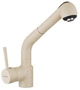 Pyramis Balata Classic Μπαταρία Κουζίνας Αναμεικτική Dark Beige Με Κεραμικό Δίσκο και Εκτεινόμενο Ντούς