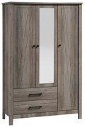 ΝΤΟΥΛΑΠΑ ΡΟΥΧΩΝ TARA PAKOWORLD ΤΡΙΦΥΛΛΗ ΚΑΘΡΕΠΤΗΣ RUSTIC OAK 121X52X193ΕΚ