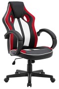 ZITA PLUS A3950 ΜΑΥΡΗ/ΚΟΚΚ/ΛΕΥΚΟ PU ΠΟΛΥΘΡΟΝΑ ΓΡΑΦΕΙΟΥ 55Χ65Χ43-107/53-117εκ.01.0281