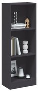 vidaXL Βιβλιοθήκη με 3 Ράφια Λευκή 40x24x109 εκ. Επεξεργασμένο Ξύλο