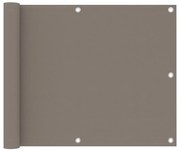 vidaXL Διαχωριστικό Βεράντας Taupe 75 x 500 εκ. Ύφασμα Oxford