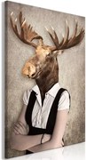 Πίνακας - Brainy Moose (1 Part) Vertical - 40x60