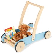 Ξύλινη Περπατούρα Uli Pinolino με διαστάσεις 61x36x48cm - Ηλικίες 1 έτους και άνω - Blue