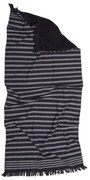 Πετσέτα Θαλάσσης - Παρεό Serifos 6 Black Anna Riska Θαλάσσης 80x160cm 100% Cotton