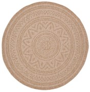 Στρογγυλό Χαλί Καλοκαιρινό (Φ200) Royal Carpet Avanos 8871 White