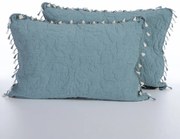 Ζεύγος Μαξιλαροθήκες Καπιτονέ (52x72) Nef-Nef Homeware Blue Feraggio