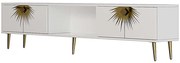 Έπιπλο Τηλεόρασης Nida 475OLV3077 150x29,6x40,6cm White-Gold