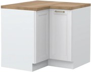 Επιδαπέδιο γωνιακό ντουλάπι Tahoma R-UG-2K-Λευκό ματ - 94.00Χ94.00Χ88.00cm