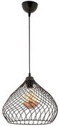 Φωτιστικό Οροφής Mongo 390FLH2306 Φ26x60cm 1xE27 40W Black Opviq