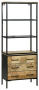 vidaXL Highboard Καφέ 70 x 35 x 180 εκ. Μασίφ ξύλο μάνγκο
