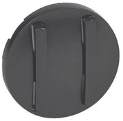 Πλακίδιο Διπλού Διακόπτη Στενό Graphite Celiane 065202 Legrand-65202-Ανθρακί 065202