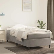 ΚΡΕΒΑΤΙ BOXSPRING ΜΕ ΣΤΡΩΜΑ ΑΝΟΙΧΤΟ ΓΚΡΙ 90X200 ΕΚ. ΒΕΛΟΥΔΙΝΟ 3144657