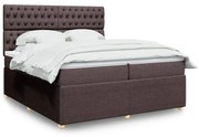 ΚΡΕΒΑΤΙ BOXSPRING ΜΕ ΣΤΡΩΜΑ ΣΚΟΥΡΟ ΚΑΦΕ 200X200 ΕΚ. ΥΦΑΣΜΑΤΙΝΟ 3292173