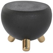 Βοηθητικό Τραπέζι DKD Home Decor Μαύρο Χρυσό Σίδερο 51 x 51 x 44 cm