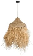 Φωτιστικό Οροφής Κρεμαστό Portoferraio 02185 Boho 1xE27 IP20 50x80cm Beige GloboStar