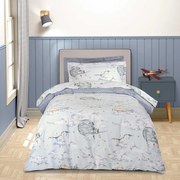 Σεντόνια Παιδικά 8852 (Σετ 3τμχ) Grey Greenwich Polo Club Μονό 170x260cm 100% Βαμβάκι
