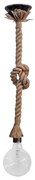 Φωτιστικό Οροφής Μονόφωτο Ε/27Κ 31-0577 Brown Rope