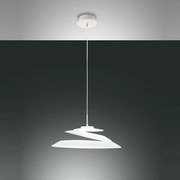 Φωτιστικό Οροφής Led Aragon 3357-42-102 White Fabas Luce Μέταλλο,Γυαλί